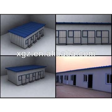 Flat roof steel frame prefabricated home for living