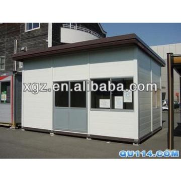 Flat roof mini size steel structure prefabricated house