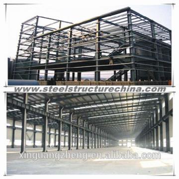 Large span portal frame steel structural warehouse shed