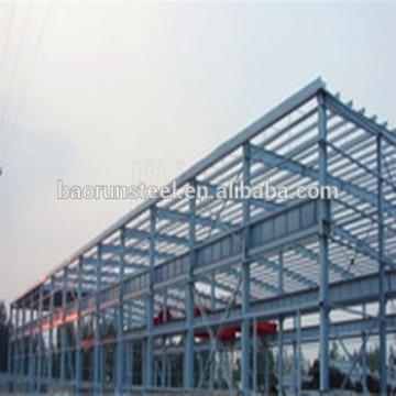 Prefab light steel warehouse metallic roof structure