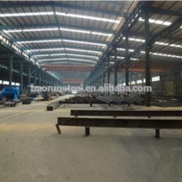 Prefab steel structure warehouse with H Column PU Sandwich Wall Panel