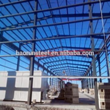Q235B/Q345 H beam sandwich panel wall cladding steel structure warehouse with high quality