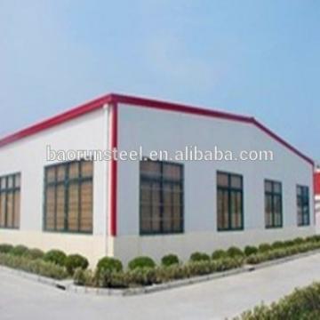 Main prefab Steel structure warehouse building, used as power plant or workshop
