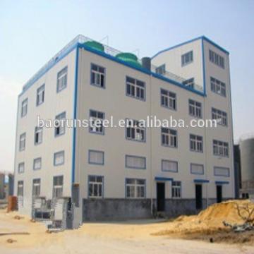 Prefabricated steel structure warehouse / garage with sandwich panel for sale