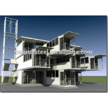 2015 latest design steel frame prefab shipping container homes/container house for sale