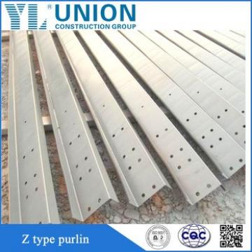 factory price hot dip galvanized steel z channel,z purlin sizes