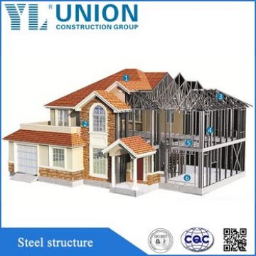 certificated prefabricated steel structure house building in china