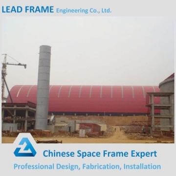 Red Color Space Truss Steel Structure Plant
