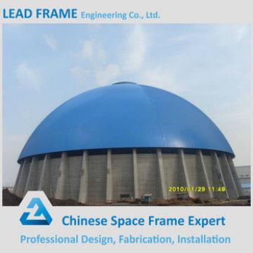 high standard steel space frame for limestone storage domes