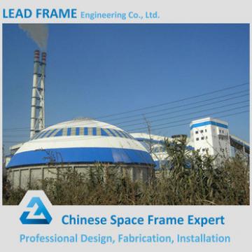 High quality prefabricated steel dome space frame for coal storage