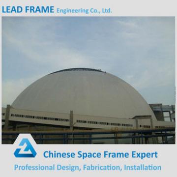 Dome design steel space frame coal shed storage