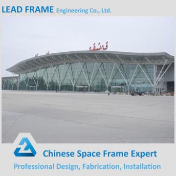 Prefab space frame airport terminal with roof structure