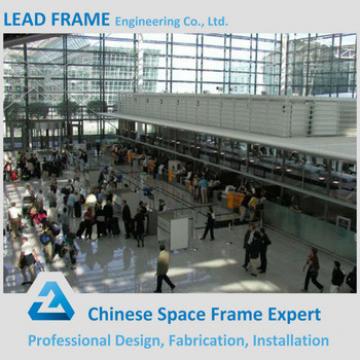 Customized Light Steel Truss Space Frame Waterproof Roofing Airport Terminal