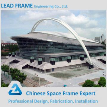 Customized space frame grid structure for stadium