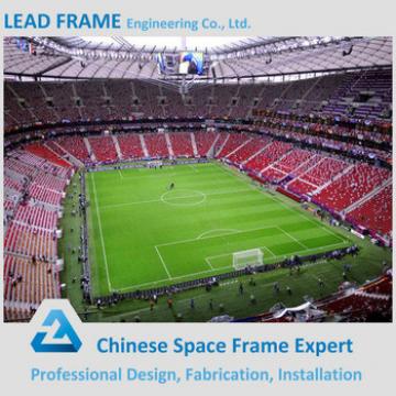 prefab light steel football stadium space frame design