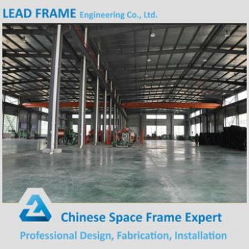 Outdoor Galvanized Prefab Steel Frame Workshop with Large Span Roof