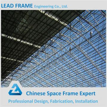 Customized arched steel space truss structure for building