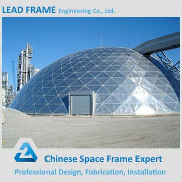Light steel structure dome space frame with coal shed