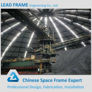 customized light type space frame structural dome coal storage