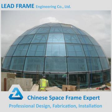 Carbon Steel Frame Structure Glass Atrium Roof