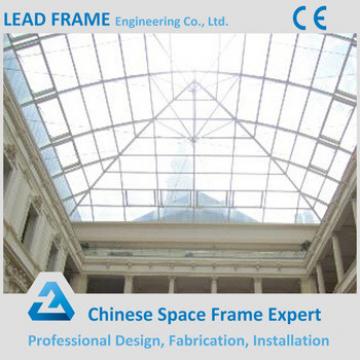 Light Steel Space Frame Structure Glass Roof Dome