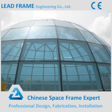 High security dome building steel glass dome cover