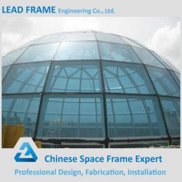 Storm-proof economical steel frame for glass roof