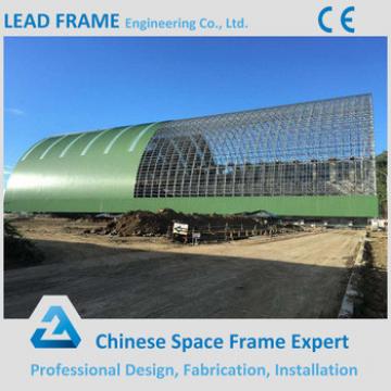 pre-engineering steel roof space frame coal storage