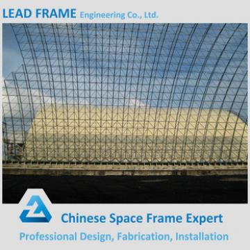 Outdoor space frame storage shed coal power plant