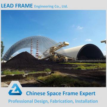 Prefabricated Galvanized Steel Space Truss Structure Coal Shed