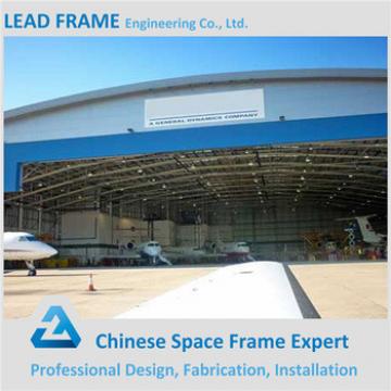 anti-wind steel structure prefab space frame aircraft hangar
