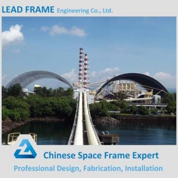 Economic Steel Space Frame Structure for Semicircular Coal Yard Storage