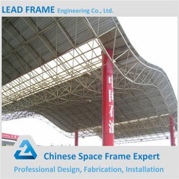 Galvanized steel space frame trusses for building roof
