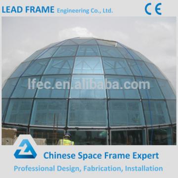 China supplier building glass dome with steel structure