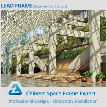 Column Free Steel Space Frame Glass Atrium Roof