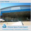 Arched steel frame aircraft hangar