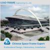 Economical space frame football stadium with metal cover