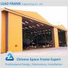 hot dip galvanized corrugated steel space frame structure arch span hangar