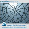 Arched space frame glass dome cover