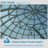 Prefabricated Steel Frame Transparent Glass Dome Cover For House