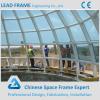 LF Prefab Galvanized Steel Frame Glass Roof Dome
