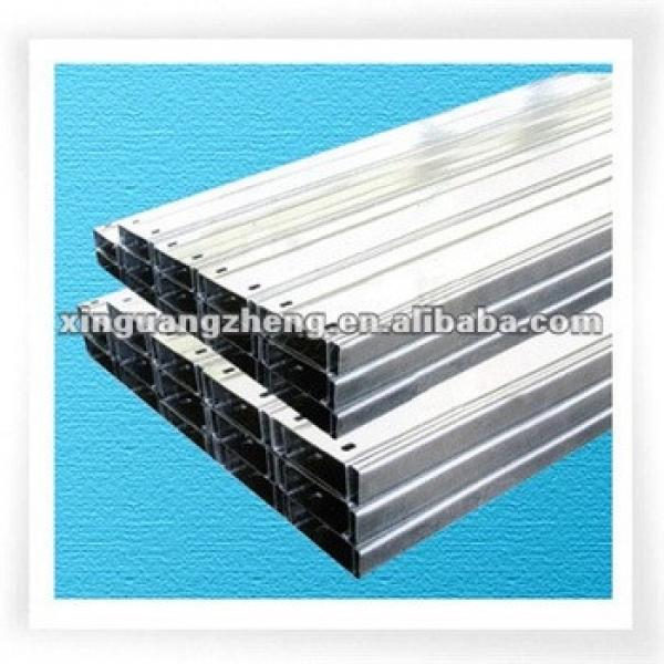 Metal roof purlin Z steel beam Z section steel for prefabricated warehouse /steel building/poutry shed /garage #1 image
