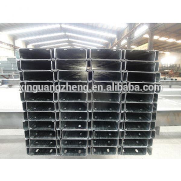 light weight cold rolled hot-dip galvanized steel c purlin #1 image