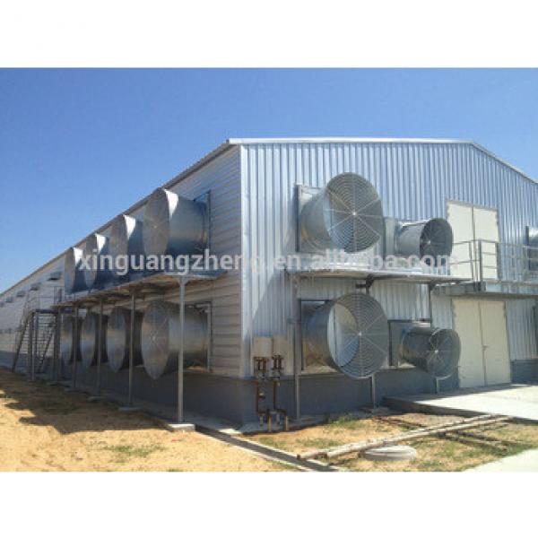 steel poultry shed building/steel structural prefab poultry house supplier in Qingdao #1 image