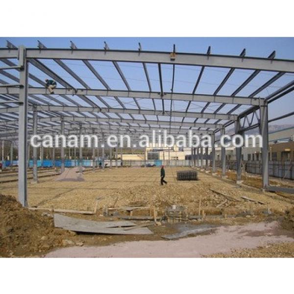 long span warehouse steel structrual warehouse with H beam C purlin #1 image