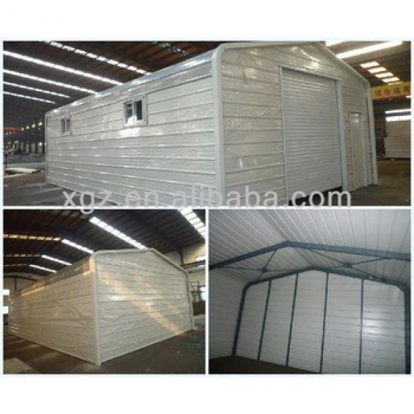 Prefab low cost steel car shed design #1 image