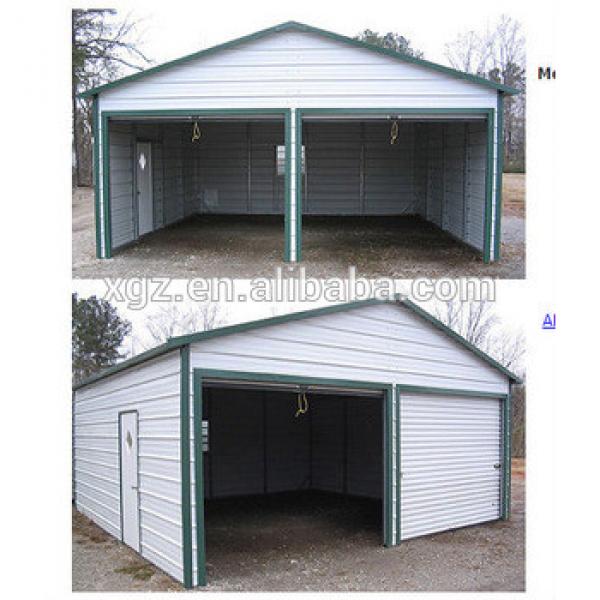Prefabricated Steel Structure Garage For ParkingTwo Cars #1 image