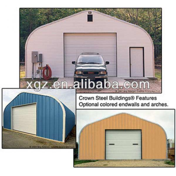 Prefab low cost steel car shed #1 image