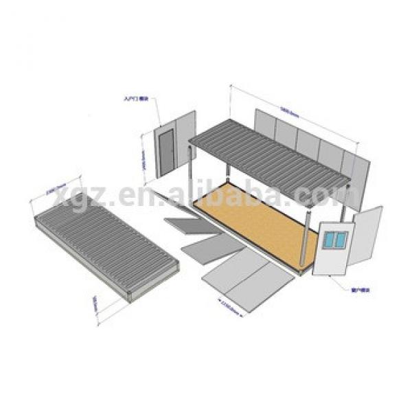 low cost prefab container steel houses made of fiberglass sandwich panel #1 image