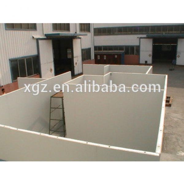 Flat roof steel structure prefabricated sandwich panel house #1 image